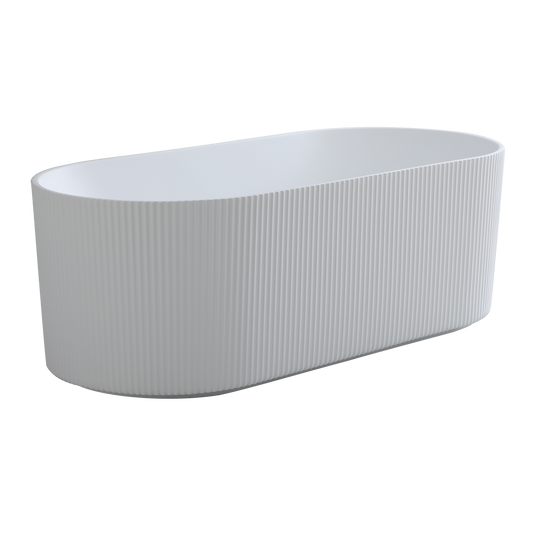 Ayana Fluted Freestanding Bathtub 1500/1700 ABAT1500/1700-GW/MW/MB