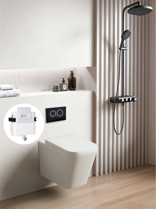 Qubist R&T inwall floor toilet suite G30032/G3005+ KDK103