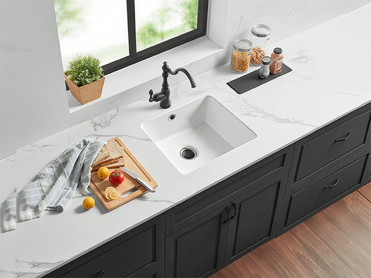 Quartz Undermount Kitchen Sink 432*432*246mm (QZ5445)