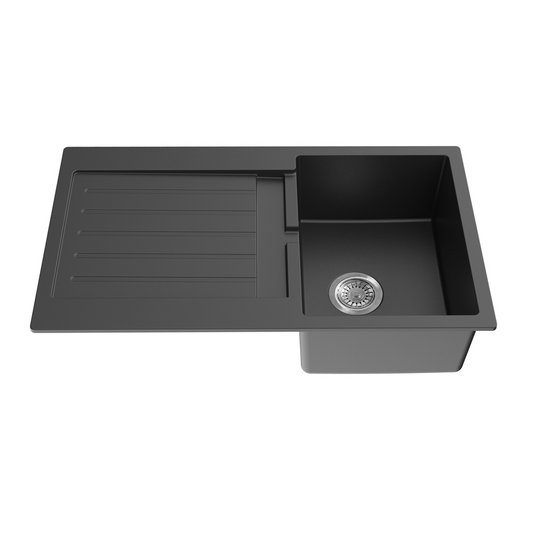 Quartz Top-mount Kitchen Sink 860*500*216mm (QZ8650SD-MB)