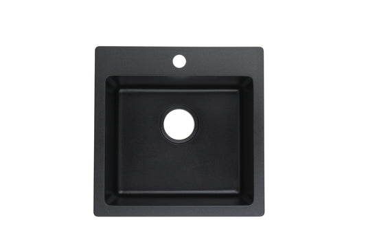 Quartz Top mount laundry tub 450*450*220mm (QZ4545)