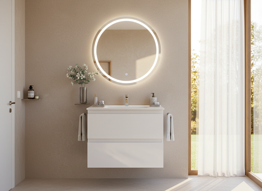 VITO REFINE Wall Hung PVC Cabinet With U Shape Soft Closing Drawers 600-900mm