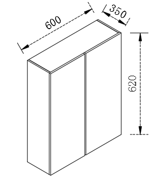 Kitchen Range hook Cabinet 2 Door Cupboard 530/620/630/720mm W600-620-BOX/W600-530-BOX/W600-720-BOX/W600-630-BOX