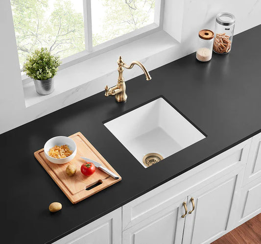 Quartz Undermount Kitchen Sink 432*432*246mm (QZ4343)