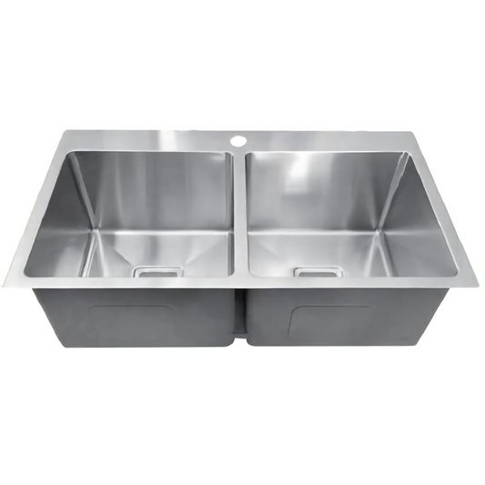 304 Double Stainless Steel Sink(PKS-775TPS)775×450×235mm
