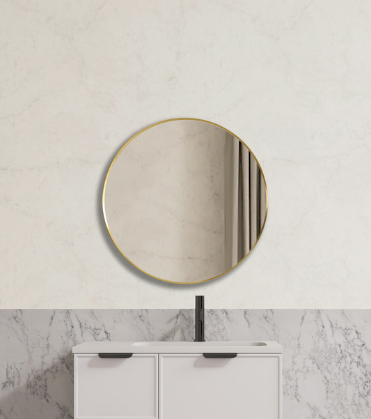 Vetra Aluminum Framed Mirror 5mm Copper Free with Safety Film 600/700/800 VRFM600/700/800-MB/BG/BN/GM