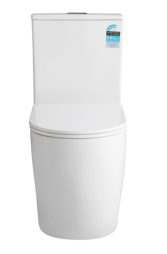 Dune Tornado Rimless Toilet Suite Dual Flush 655*385*840mm V035
