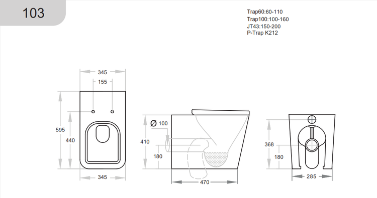 Qbist Geberit Inwall Floor Toilet Suite (Sigma8/Kappa + KDK103)