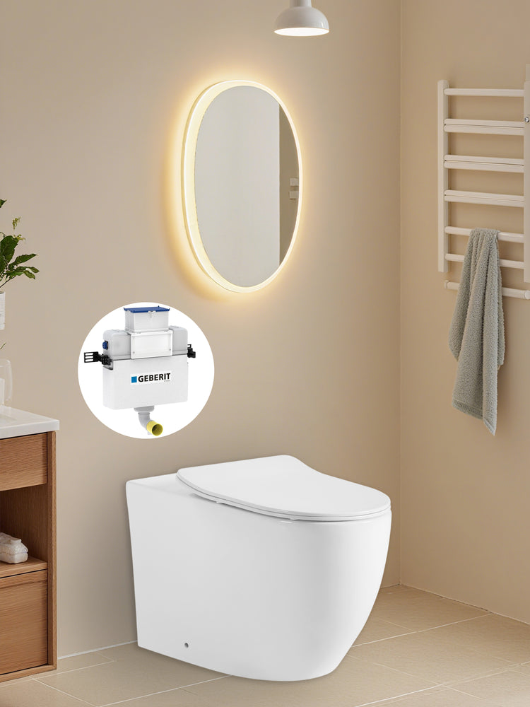 Veda Geberit inwall floor toilet suite (Sigma8/Kapp + KDK105T/KDK105T-B)