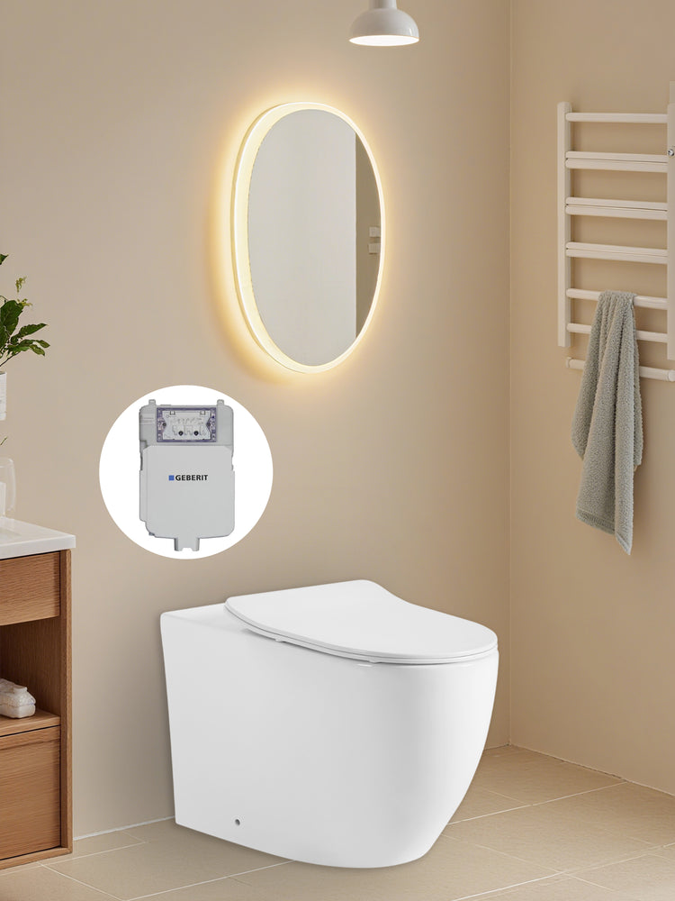Veda Geberit inwall floor toilet suite (Sigma8/Kapp + KDK105T/KDK105T-B)