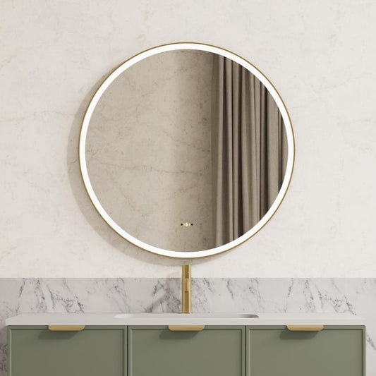 Lirra Iron Framed LED Mirror – Front & Backlit Smart touch free controls 600/800/900 LRFM600/LRFM800/LRFM900