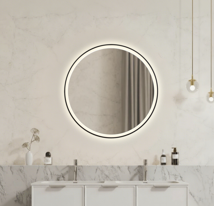 Lirra Iron Framed LED Mirror – Front & Backlit Smart touch free controls 600/800/900 LRFM600/LRFM800/LRFM900