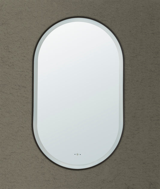 Lirra Iron Framed LED Mirror Electroplated 450/600mm LOFM4590/LOFM60100-MB/BG/BN/GM