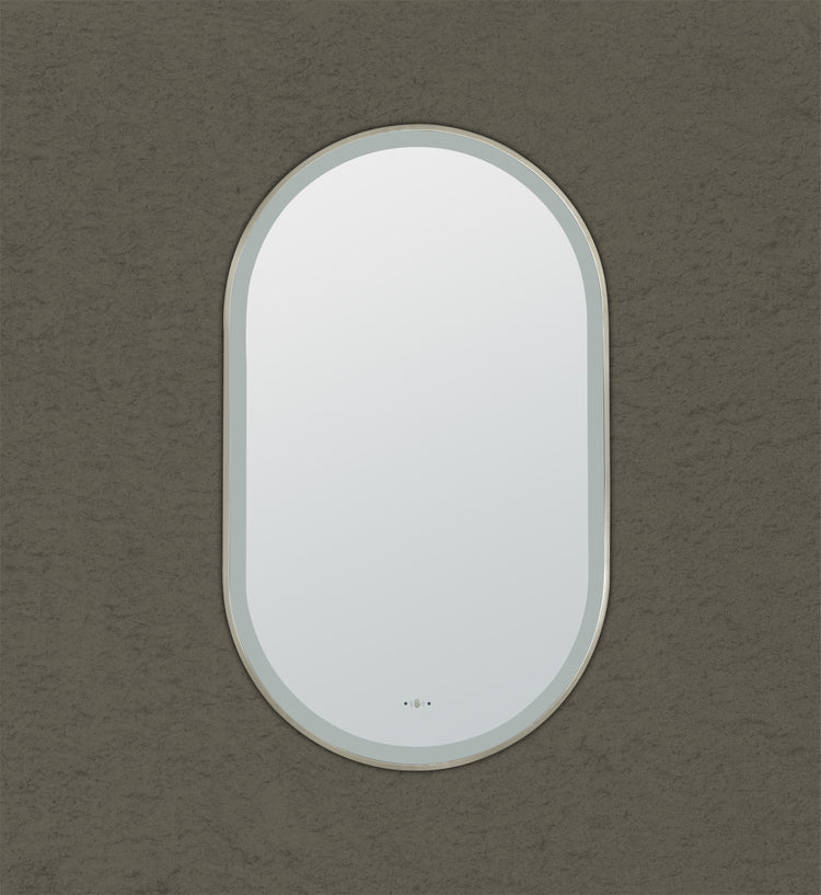 Lirra Iron Framed LED Mirror Electroplated 450/600mm LOFM4590/LOFM60100-MB/BG/BN/GM