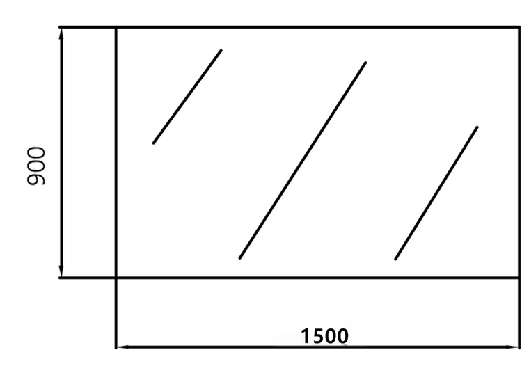 SHAKA Bevel Edge Mirrors 450-1500mm