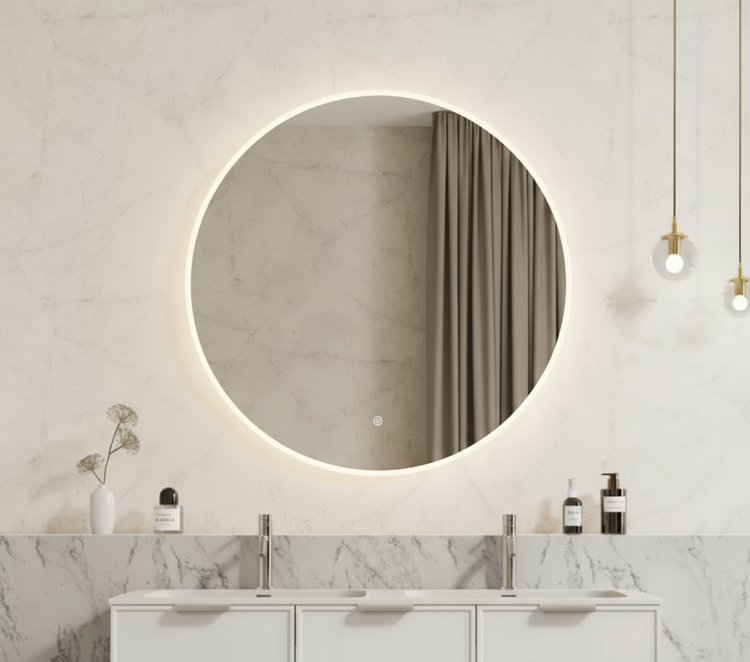 LED Backlit Mirror with Acrylic Strip Smart Touch Free Controls 600/700/800 UL600BM/UL700BM/UL800BM-AC