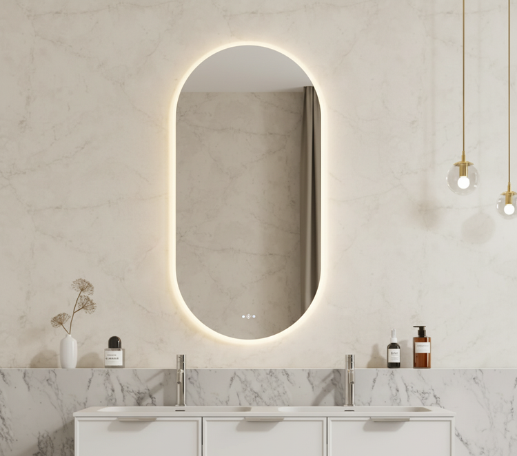 Ovian Backlit LED Mirror Smart Touch Free Controls 450*900mm OV4590BM