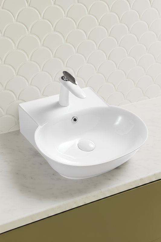 VITO Wall-Hung Ceramic Basin  500*450*155mm WH662