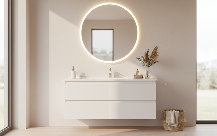 VITO  REFINE Wall Hung PVC Cabinet With U Shape Soft Closing Drawers 1200-1500mm