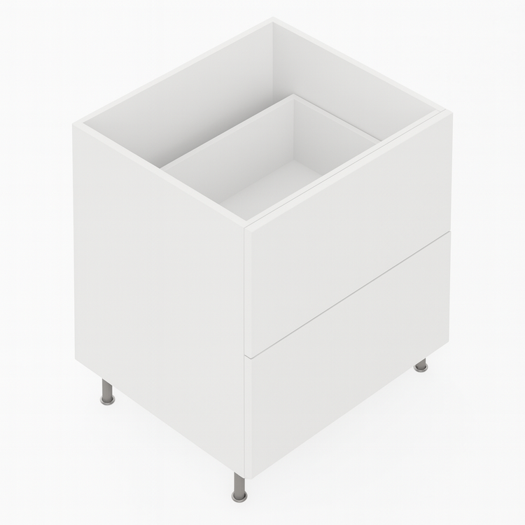 Kitchen Cabinet 3 Drawer Cupboard 400/450/500/600/700mm 2DB-400/450/500/600/700-BOX