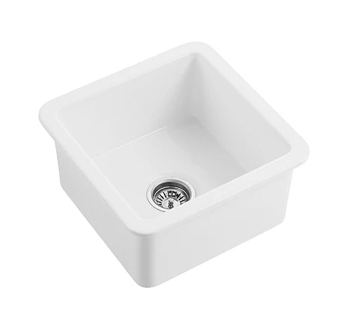 Camden Fireclay Square insert/undermound sinks 457*457*228mm (FCND457GW/MB)