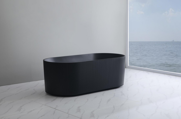 Ayana Fluted Freestanding Bathtub 1500/1700 ABAT1500/1700-GW/MW/MB