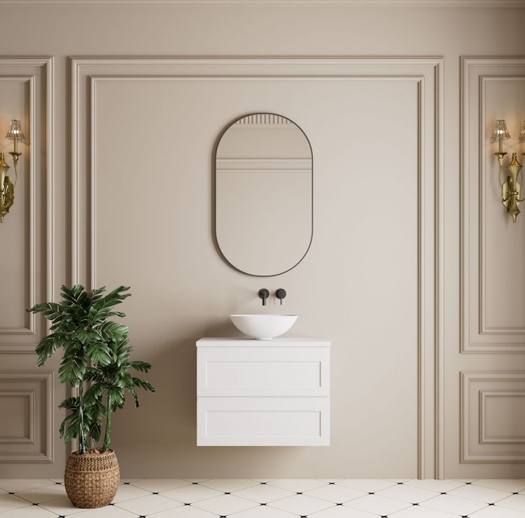 Vetra Aluminum Framed Mirror 5mm Copper Free with Safety Film 450*900/600*1000mm VOFM4590/VOFM60100-MB/BN/GM