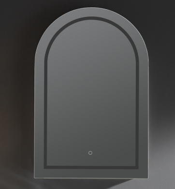 Lumero LED PVC Mirror Shaving Cabinet 600x900x155mm LARSV6090MW-LED/LARSV6090MB-LED