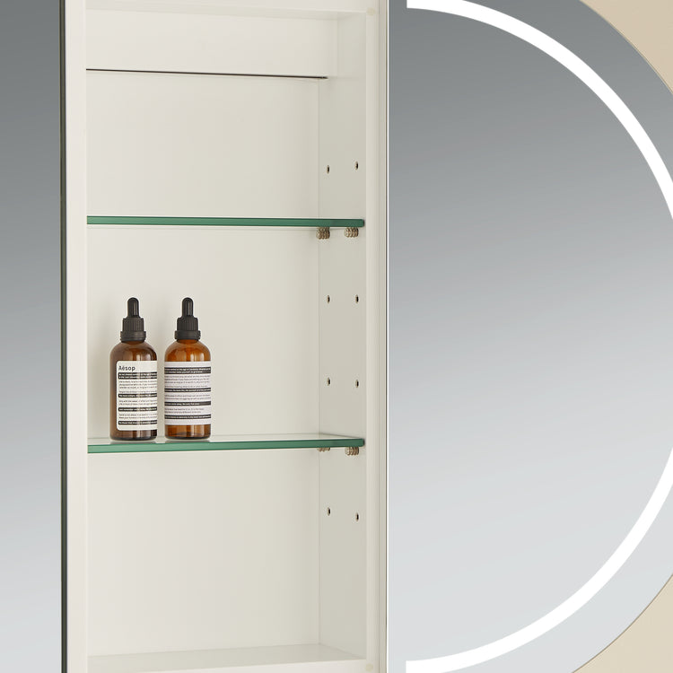 Lumero LED PVC Mirror Shaving Cabinet 1200/1500 LOSV1275MW-LED/LOSV1275MB-LED