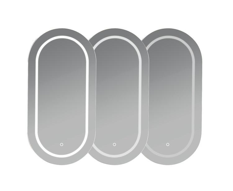 Lumero LED PVC Mirror Shaving Cabinet 450x900x155mm LOSV4590MW-LED/LOSV4590MB-LED