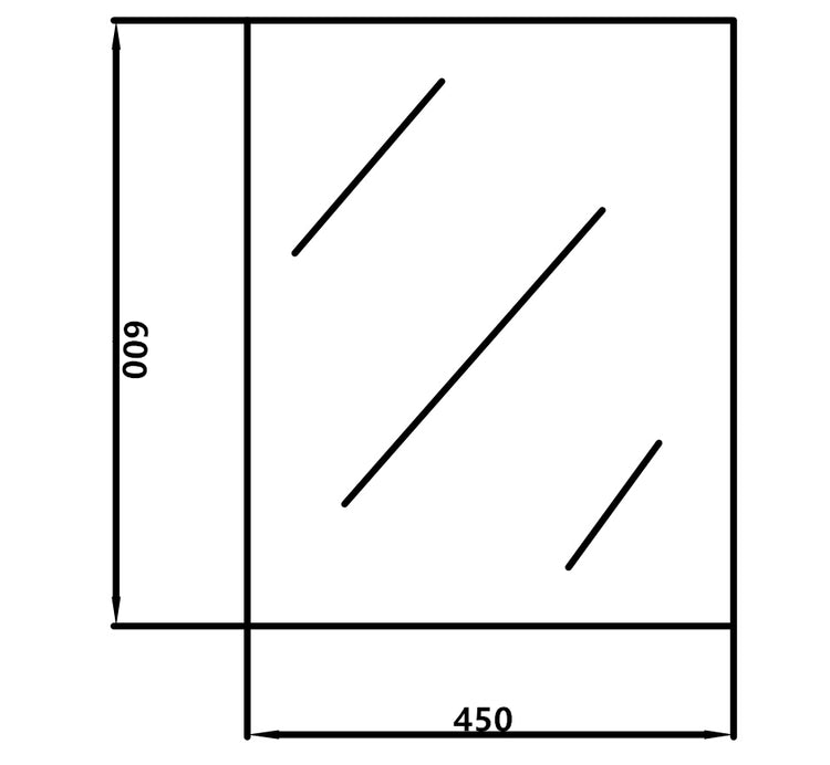 SHAKA Pencil Edge Mirrors 450-1500mm