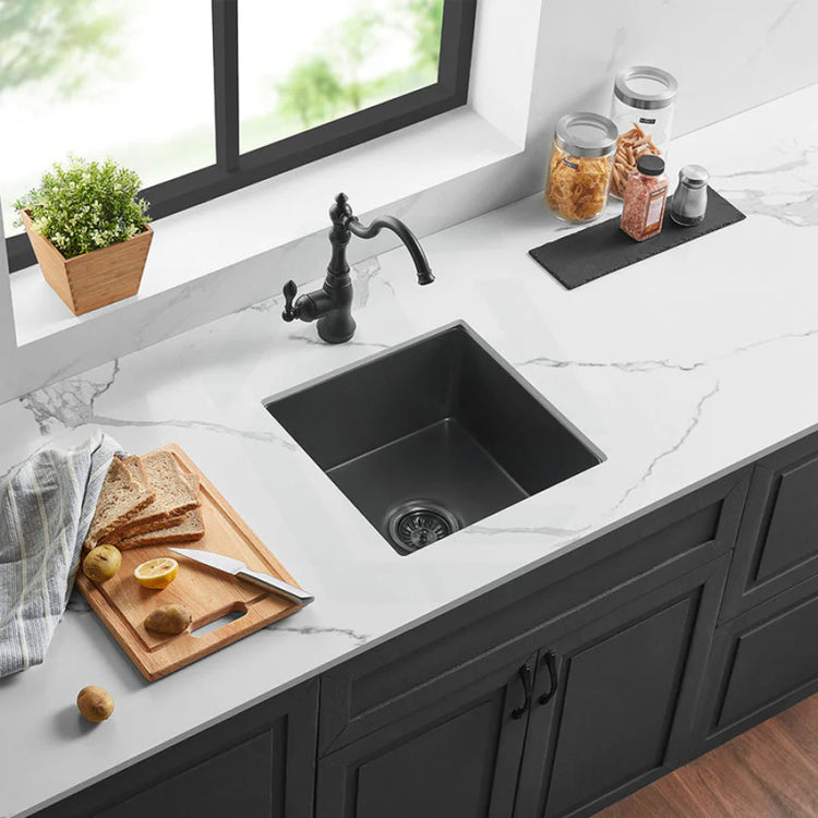 Quartz Undermount Kitchen Sink 381*457*220mm (QZ3845-MB)
