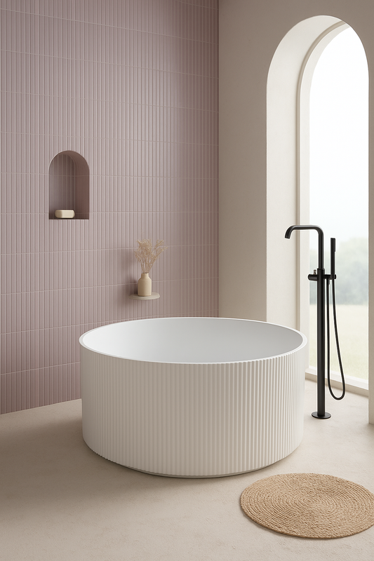 CETO Como round Groove bathtub 1280*1280*595mm COGV1280G W-NF