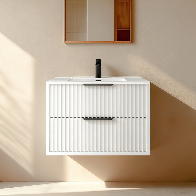 VITO ROCCA Wall Hung PVC Cabinet With Soft Closing Drawers 600-900mm ROC64W/74W/94W-MW