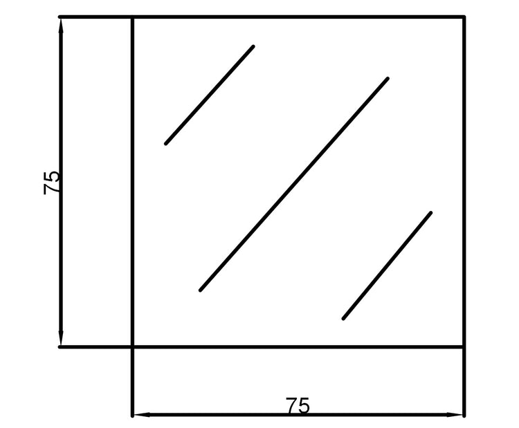 SHAKA Pencil Edge Mirrors 450-1500mm