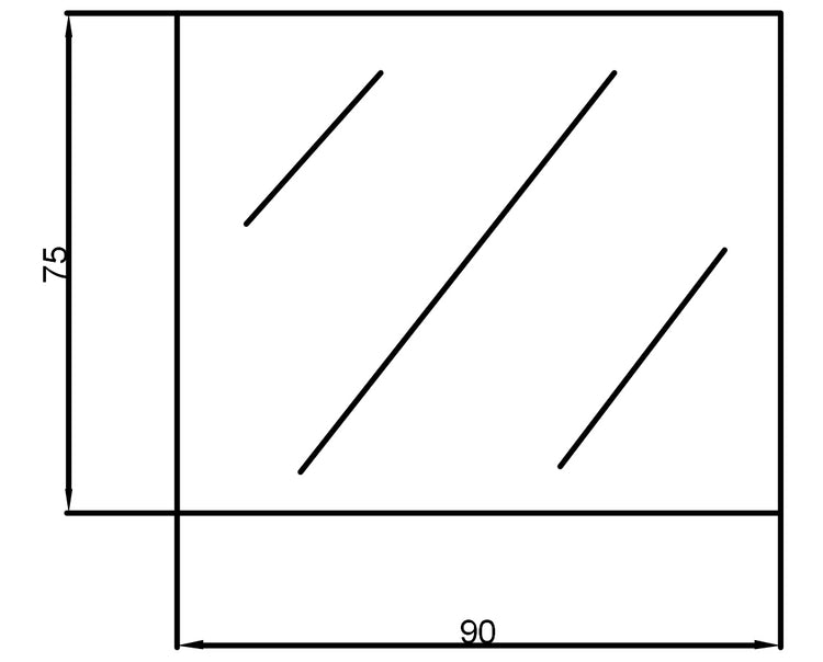 SHAKA Pencil Edge Mirrors 450-1500mm