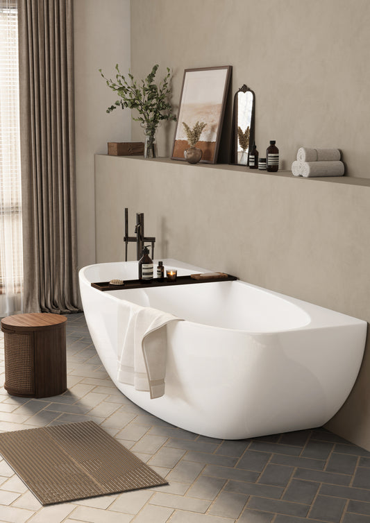 Atlantic Back to Wall Bathtub 1500*795*585mm ALBAT1500-OF/NF ALBAT1700-OF/NF
