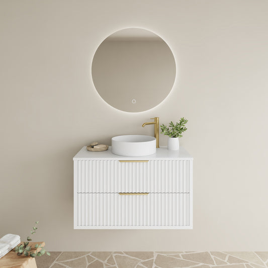 VITO ROCCA Wall Hung PVC Cabinet With Soft Closing Drawers 600-900mm ROC64W/74W/94W-MW