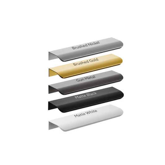 Fluted Curved Vanity Handle Selections 120-300mm HDL120