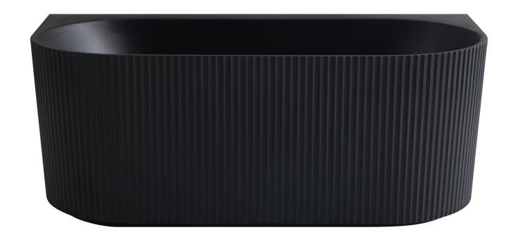Bali Fluted Freestanding Back to Wall Bathtub 1500/1700 BBAT1500GW-MW-MB/BBAT1700GW-MW-MB