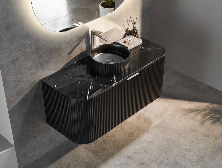 VITO AVANTTI Fluted Curved Vanity With Soft Closing Drawers 1200-1800mm (AVT1200W-AVT1800W)