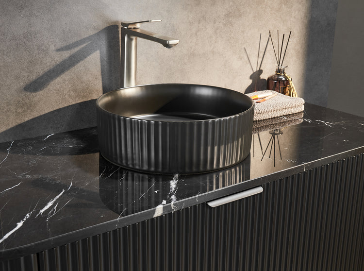 VITO AVANTTI Fluted Curved Vanity With Soft Closing Drawers 1200-1800mm (AVT1200W-AVT1800W)