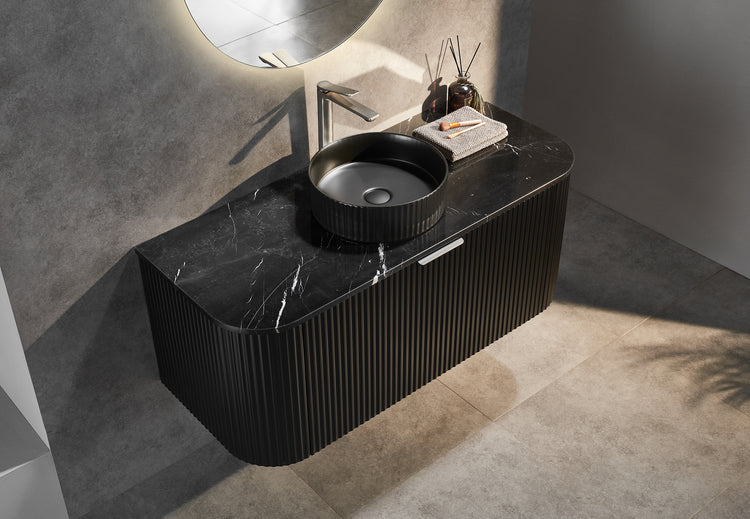 VITO AVANTTI Fluted Curved Vanity With Soft Closing Drawers 1200-1800mm (AVT1200W-AVT1800W)