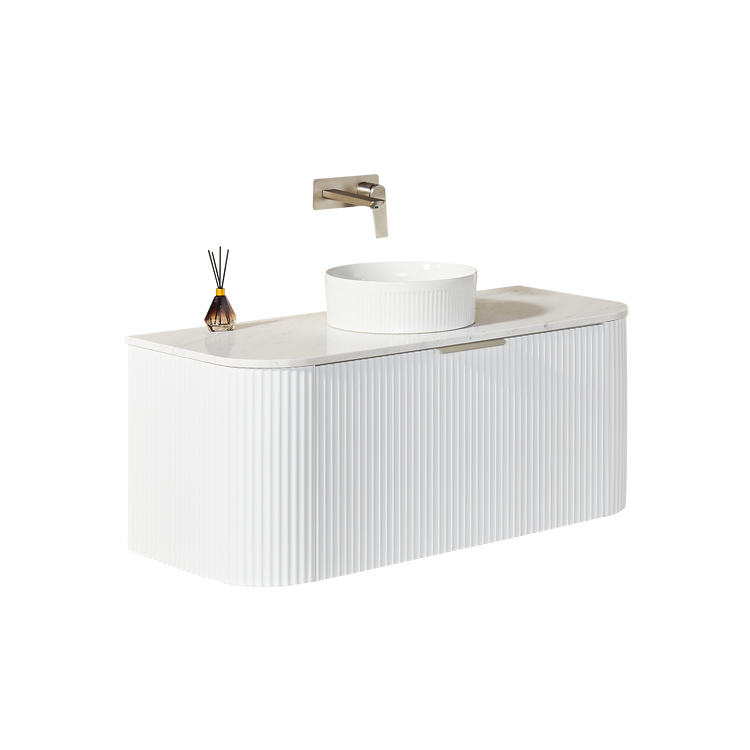 VITO AVANTTI Fluted Curved Vanity With Soft Closing Drawers 1200-1800mm (AVT1200W-AVT1800W)