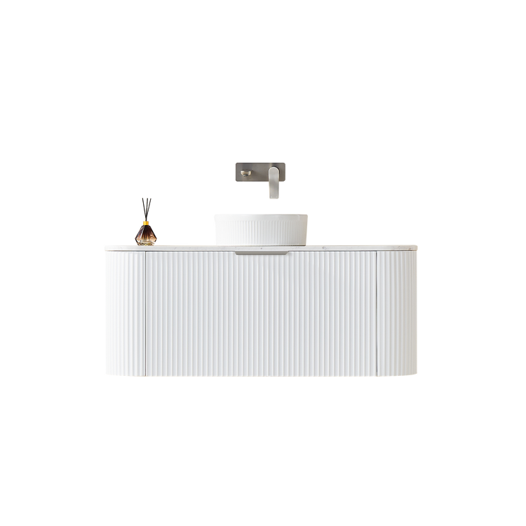 VITO AVANTTI Fluted Curved Vanity With Soft Closing Drawers 1200-1800mm (AVT1200W-AVT1800W)