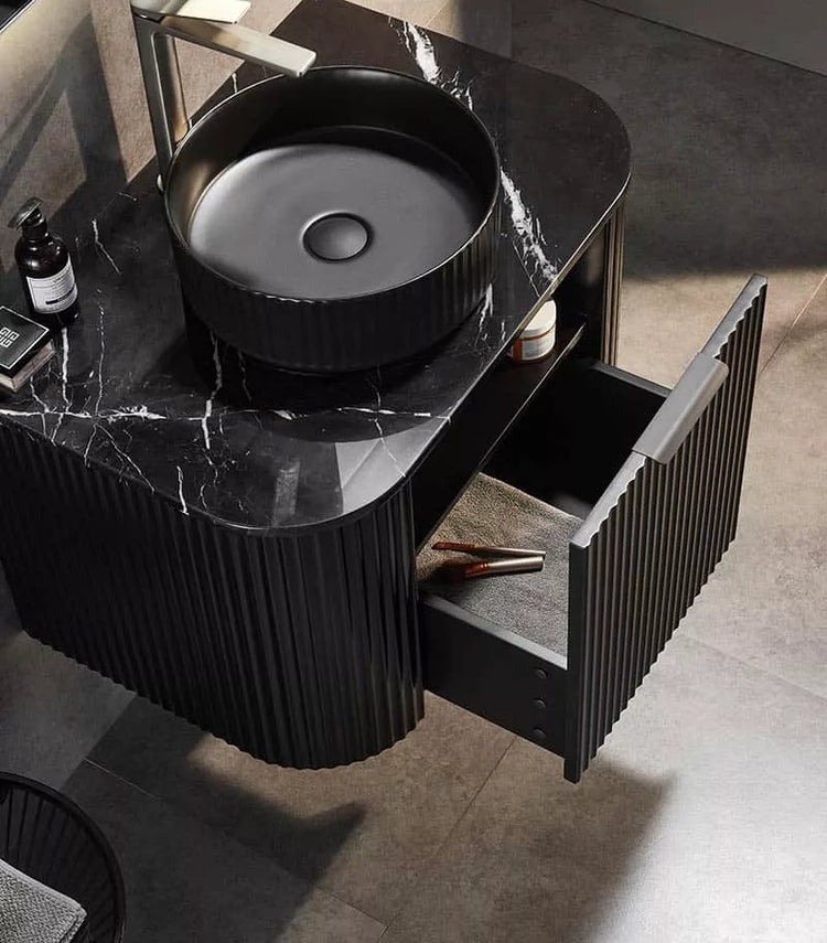 VITO AVANTTI Fluted Curved Vanity With Soft Closing Drawers 600-900mm (AVT600W-AVT900W)