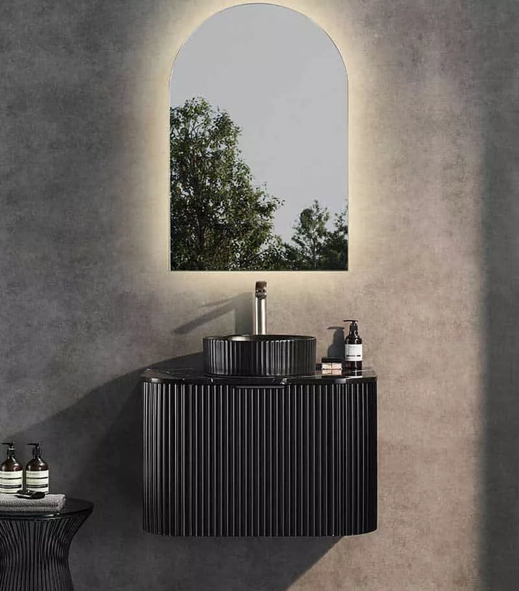 VITO AVANTTI Fluted Curved Vanity With Soft Closing Drawers 600-900mm (AVT600W-AVT900W)