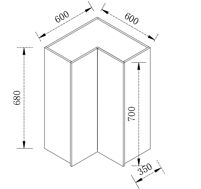 Kitchen Range hook Cabinet 2 Door Cupboard 600-800mm CFE-6060-700-BOX/CFE-8080-700-BOX/CFE-6060-800-BOX/CFE-8080-800-BOX