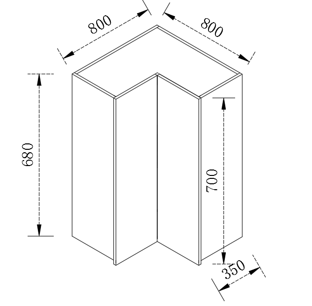 Kitchen Range hook Cabinet 2 Door Cupboard 600-800mm CFE-6060-700-BOX/CFE-8080-700-BOX/CFE-6060-800-BOX/CFE-8080-800-BOX