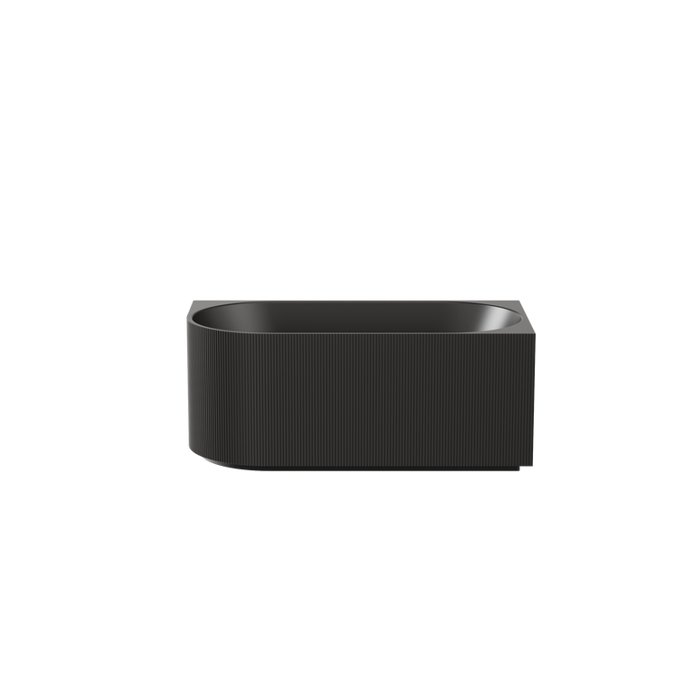 Capri Fluted  Corner Freestanding Bathtub 1500/1700mm CBAT1500L/R-GW/MW/MB/CBAT1700L/R-GW/MW/MB